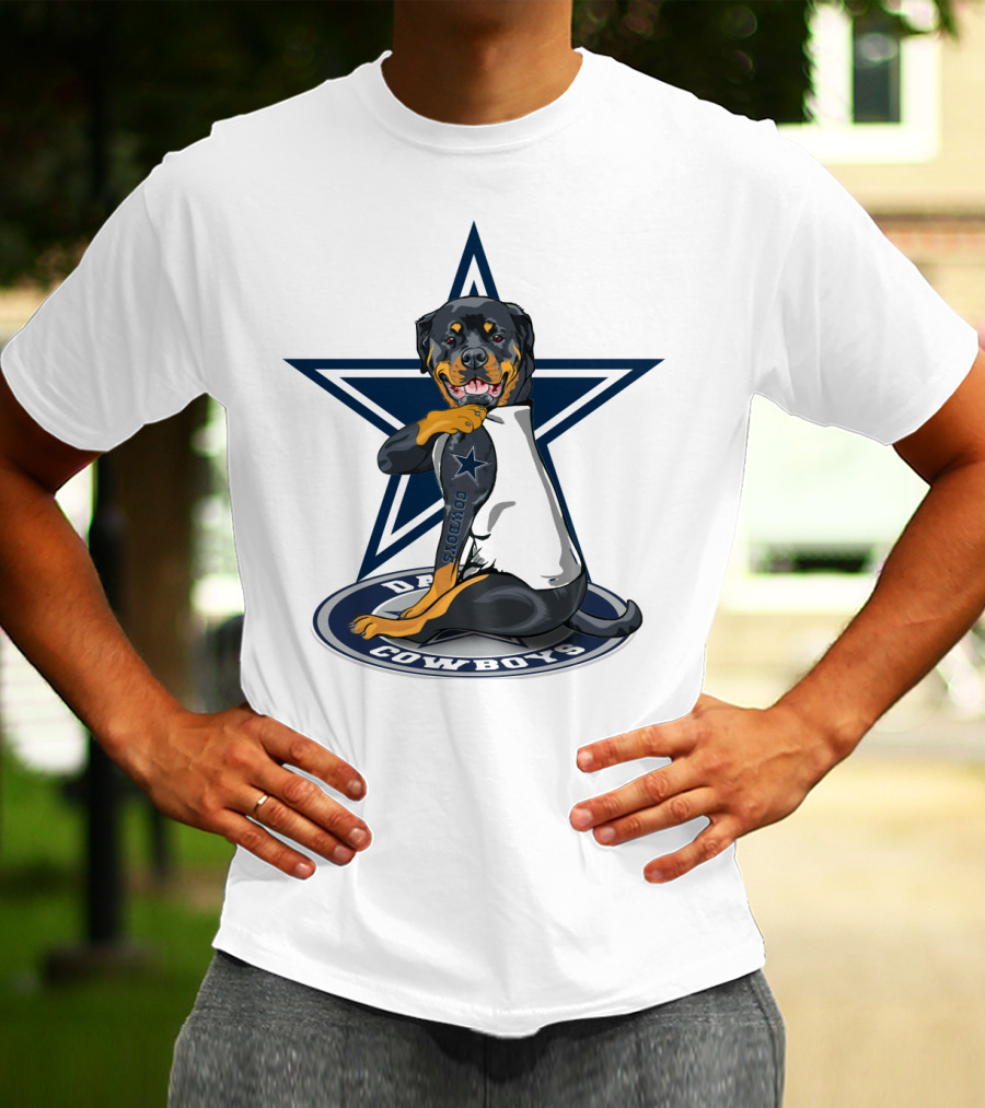 Dallas Cowboys Star Rottweiler T-Shirt