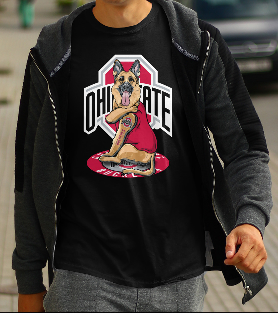 Ohio State Buckeyes German Shepherd T-Shirt