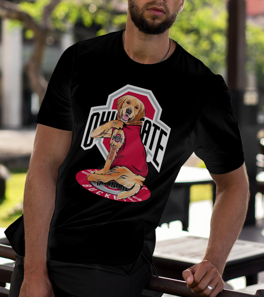 Ohio State Buckeyes Golden Retriever T-Shirt