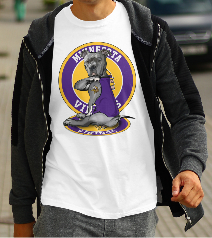Minnesota Vikings Pitbull T-Shirt