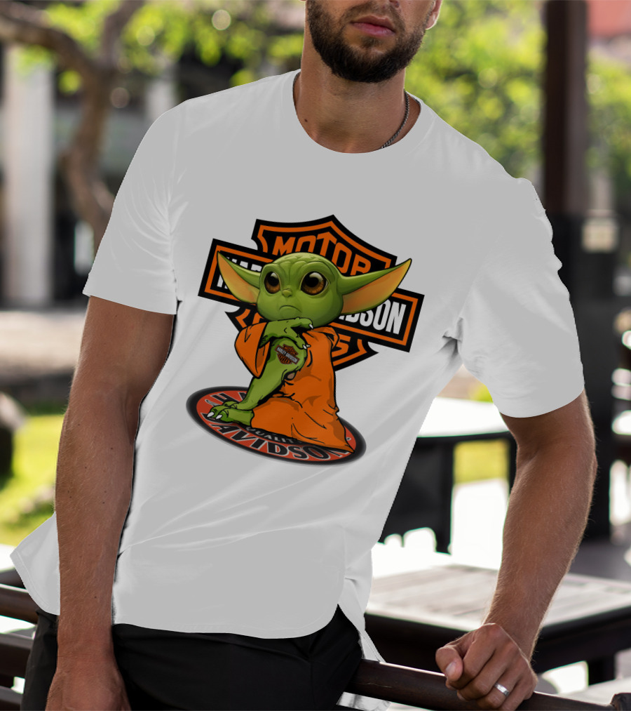 Harley Davidson Yoda Motorcycles T-Shirt