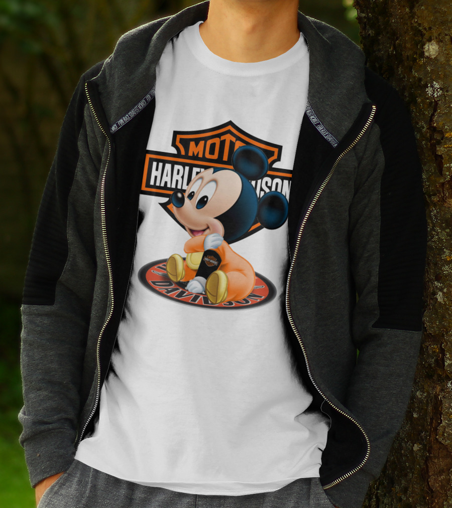 Harley Davidson Moto Mickey Mouse T-Shirt