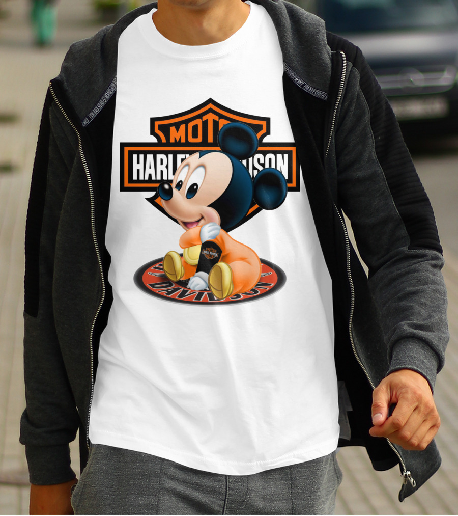 Harley Davidson Moto Mickey Mouse T-Shirt