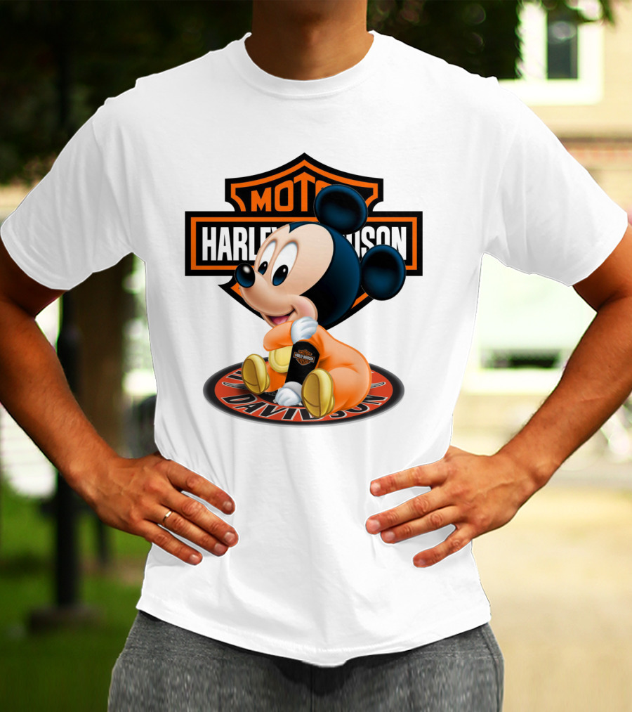 Harley Davidson Moto Mickey Mouse T-Shirt