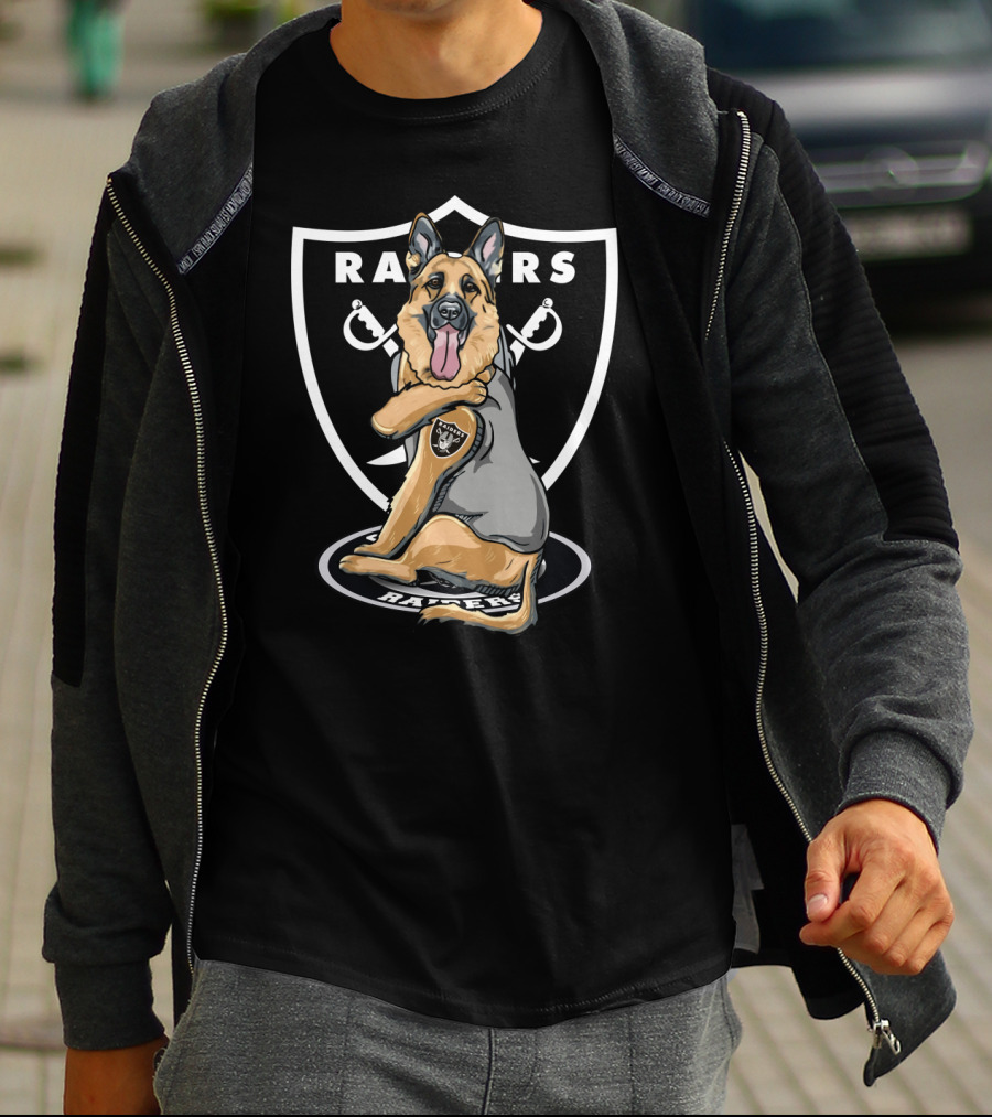 Raiders German Shepherd Shield Badge T-Shirt