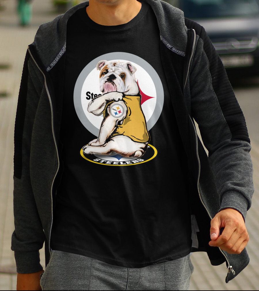 Steelers Bulldog Steelers Football T-Shirt