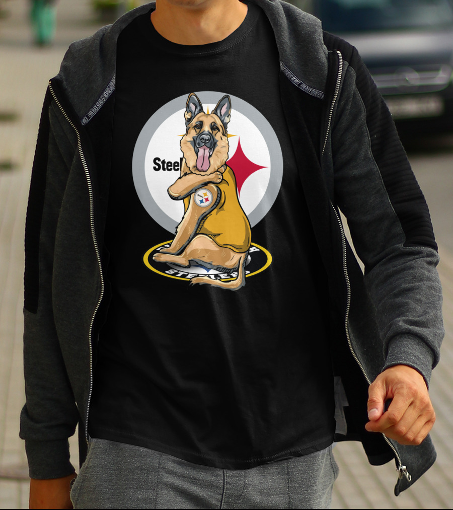 Steelers German Shepherd Loyal Fan With Team Logo T-Shirt