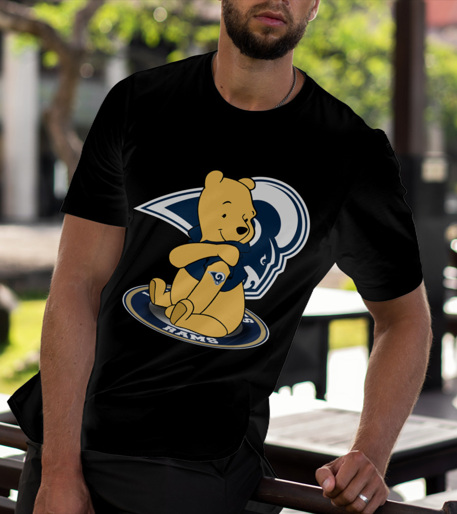 Pooh Rams LA Football Bear T-Shirt