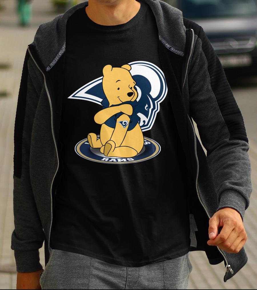 Pooh Rams LA Football Bear T-Shirt
