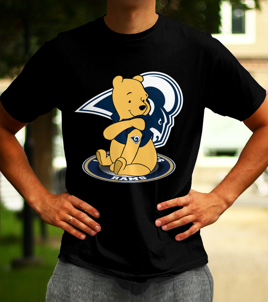 Pooh Rams LA Football Bear T-Shirt