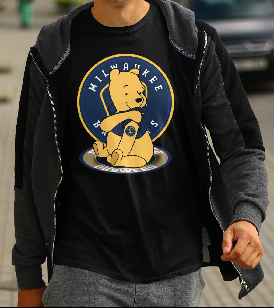 Milwaukee Brewers Pooh Crossover T-Shirt