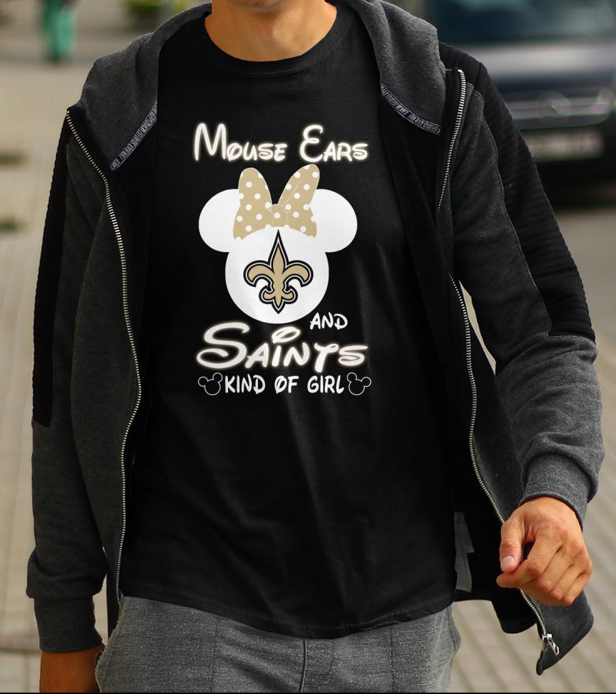 Mouse Ears And Saints Kind Of Girl T-Shirt
