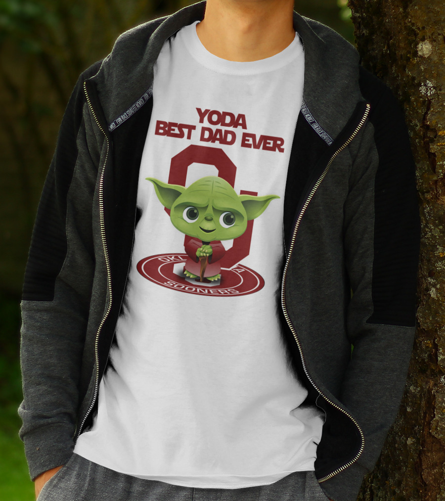 Yoda Best Dad Ever Oklahoma Sooners T-Shirt