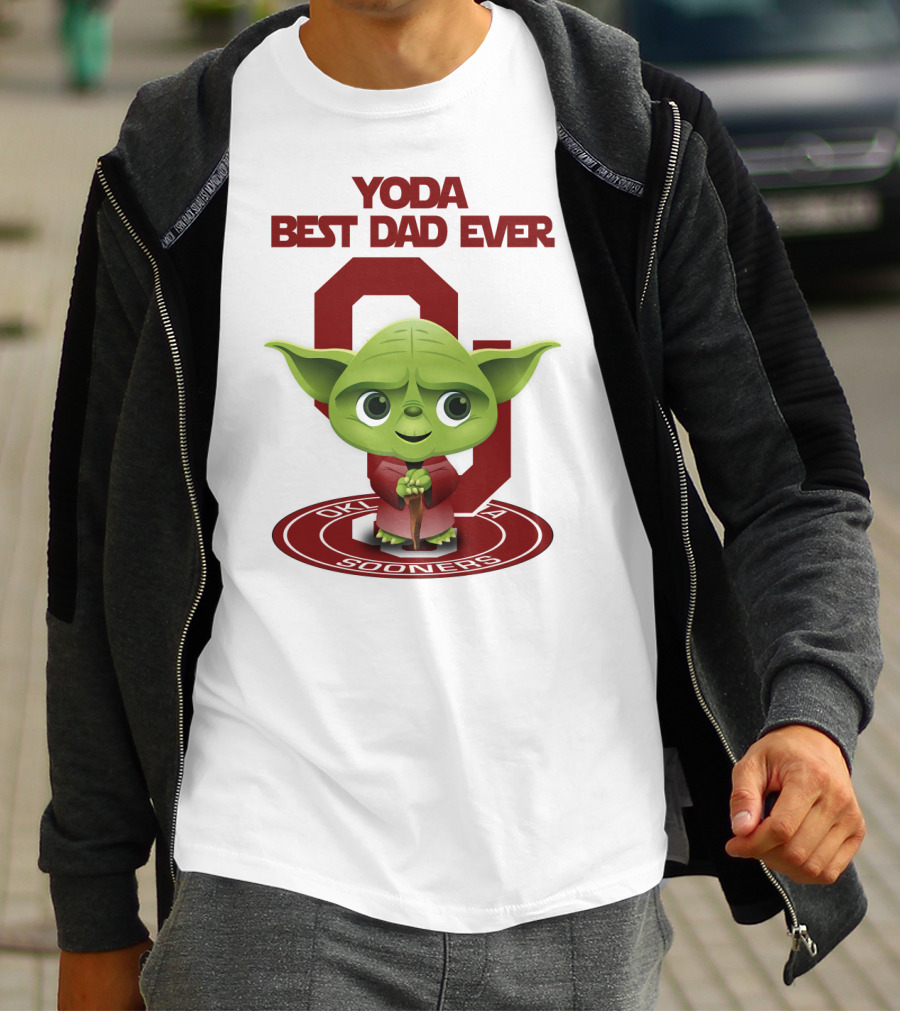 Yoda Best Dad Ever Oklahoma Sooners T-Shirt