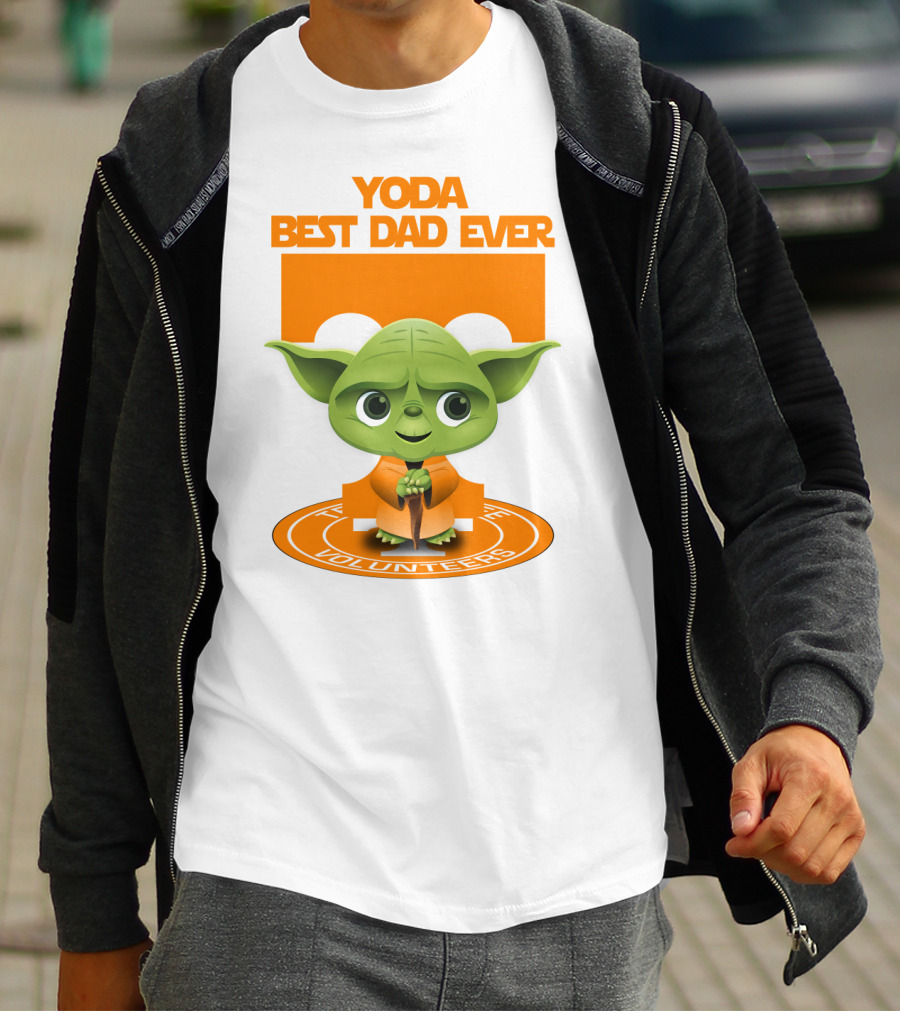 Yoda Best Dad Ever Tennessee Volunteers T-Shirt