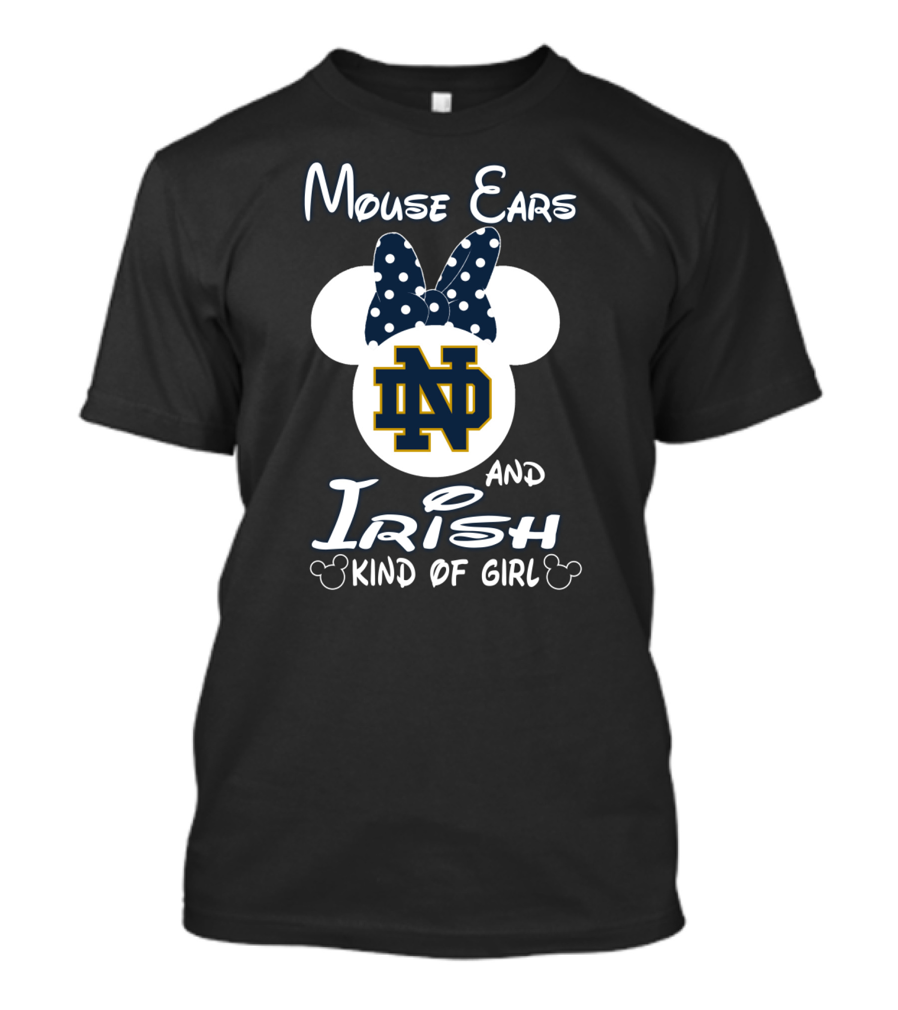 Mouse Ears Notre Dame Irish Kind Of Girl T-Shirt