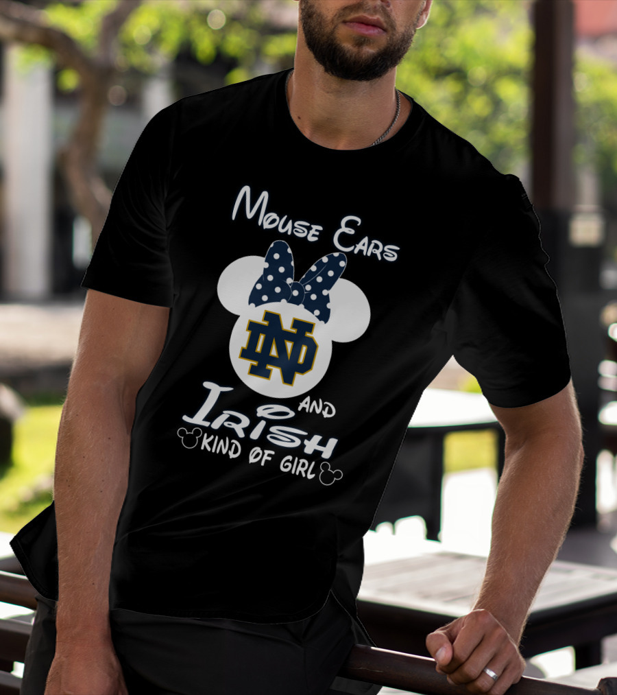 Mouse Ears Notre Dame Irish Kind Of Girl T-Shirt