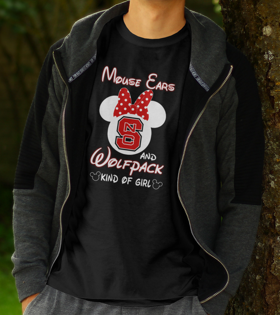 Mouse Ears And Wolfpack Kind Of Girl Nc S T-Shirt