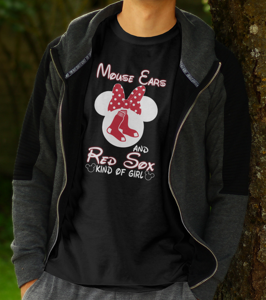 Mouse Ears And Red Sox Kind Of Girl T-Shirt