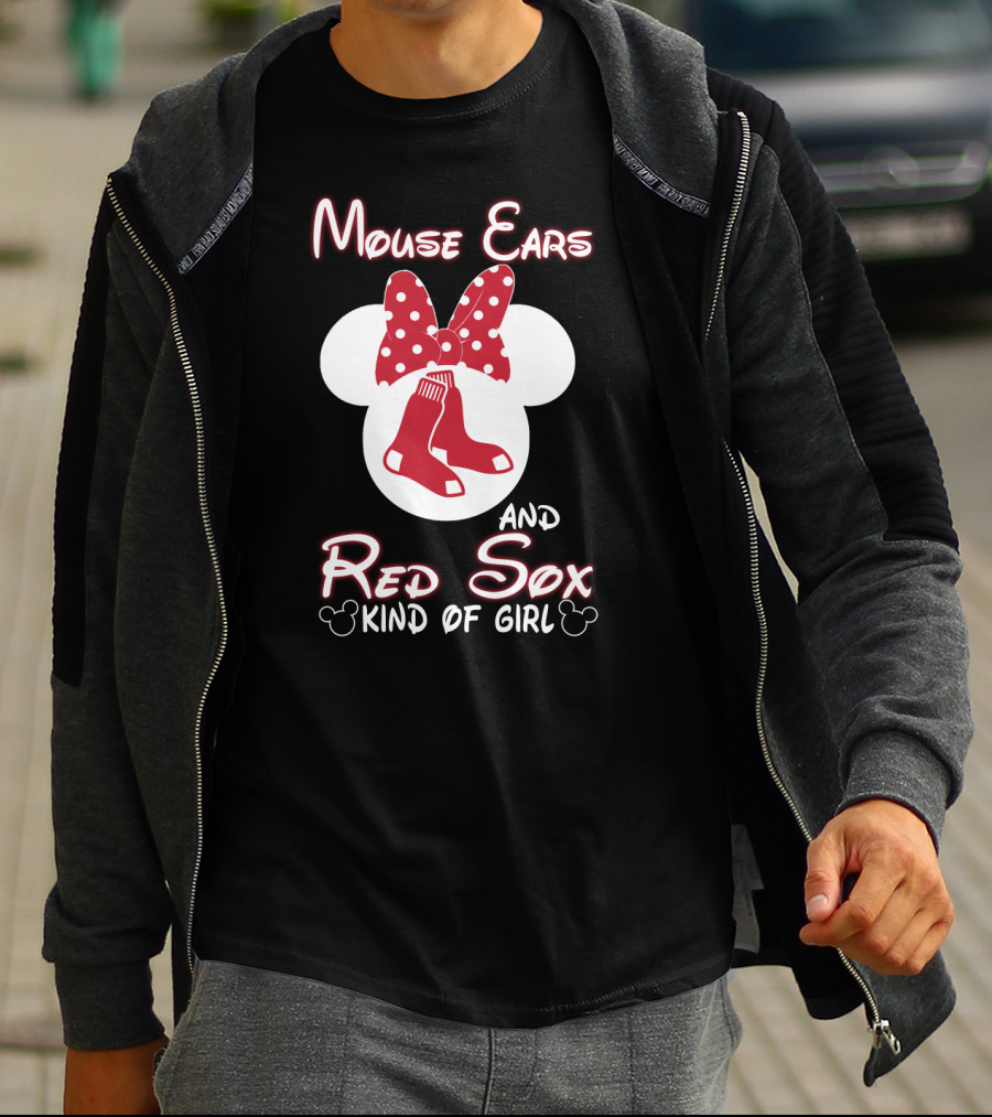 Mouse Ears And Red Sox Kind Of Girl T-Shirt