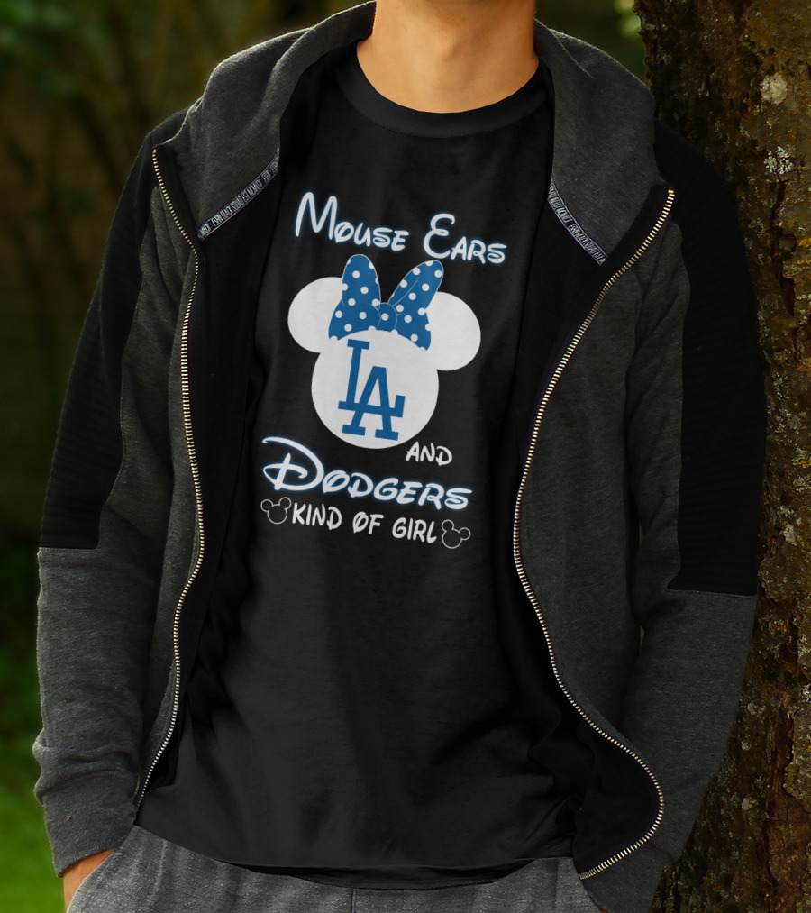 Mouse Ears And Dodgers Kind Of Girl T-Shirt