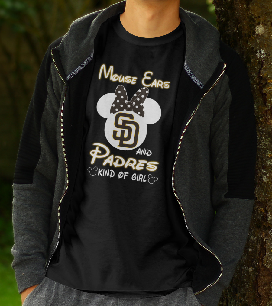 Mouse Ears And Padres Kind Of Girl T-Shirt