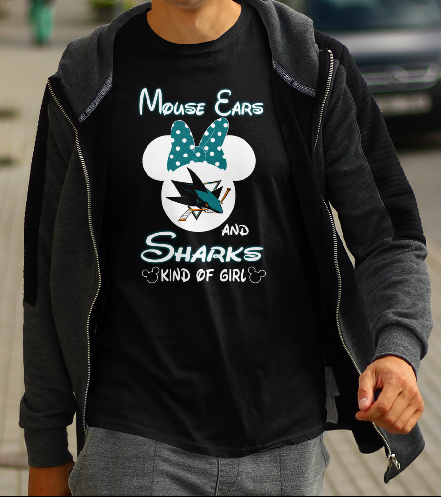 Mouse Ears And Sharks Kind Of Girl T-Shirt