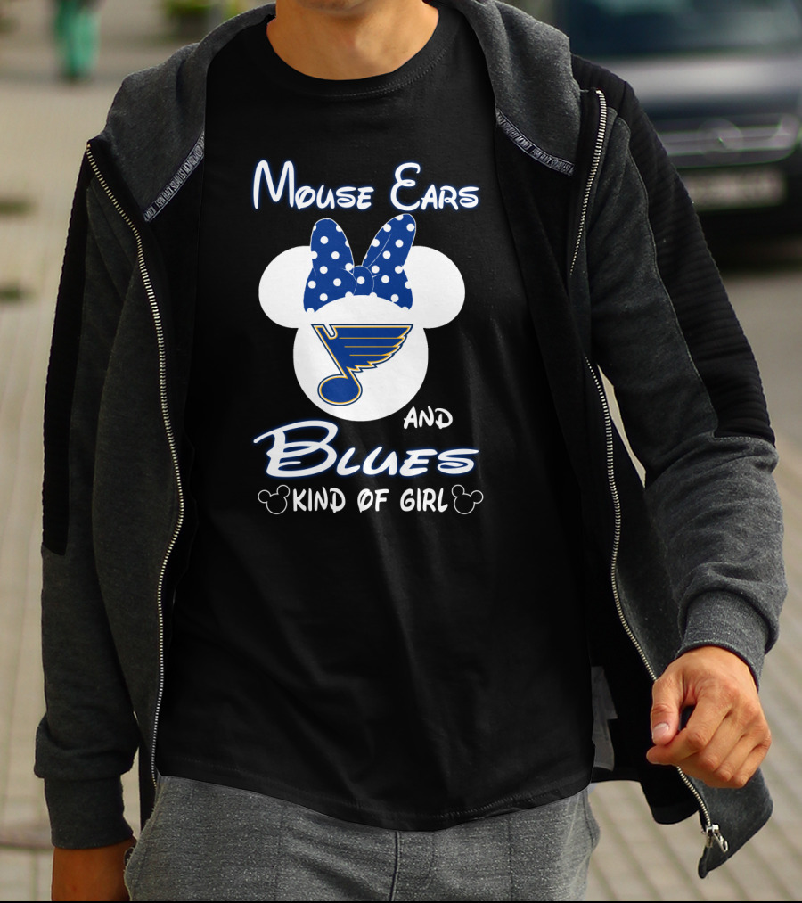 Mouse Ears And Blues Kind Of Girl T-Shirt