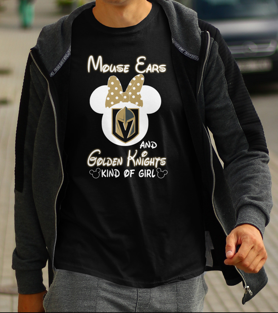 Mouse Ears Golden Knights Kind Of Girl T-Shirt