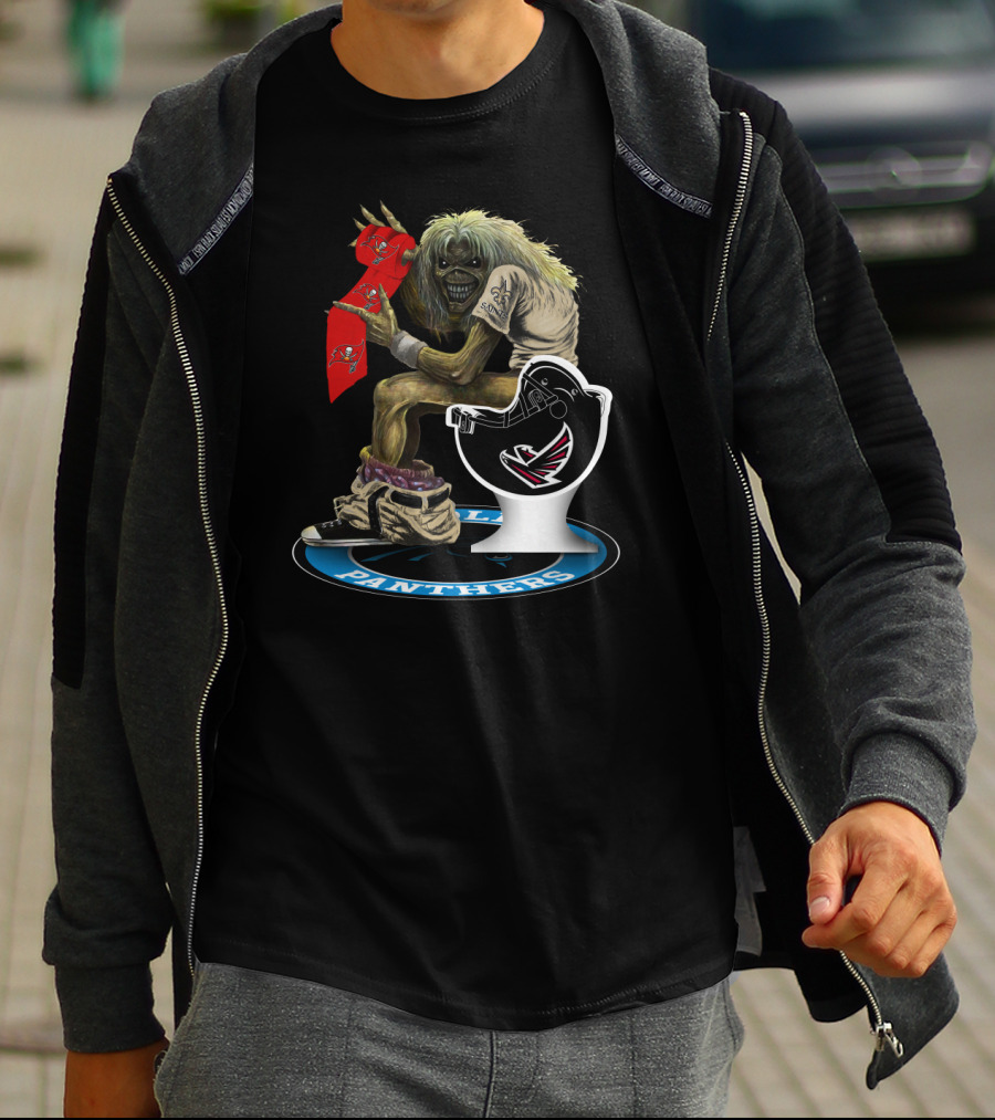 Panthers And Buccaneers Icon With Eddie T-Shirt