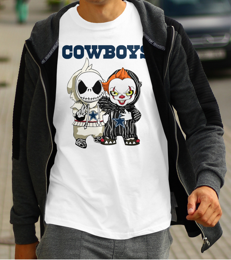 Cowboys Disney NFL Halloween Characters T-Shirt