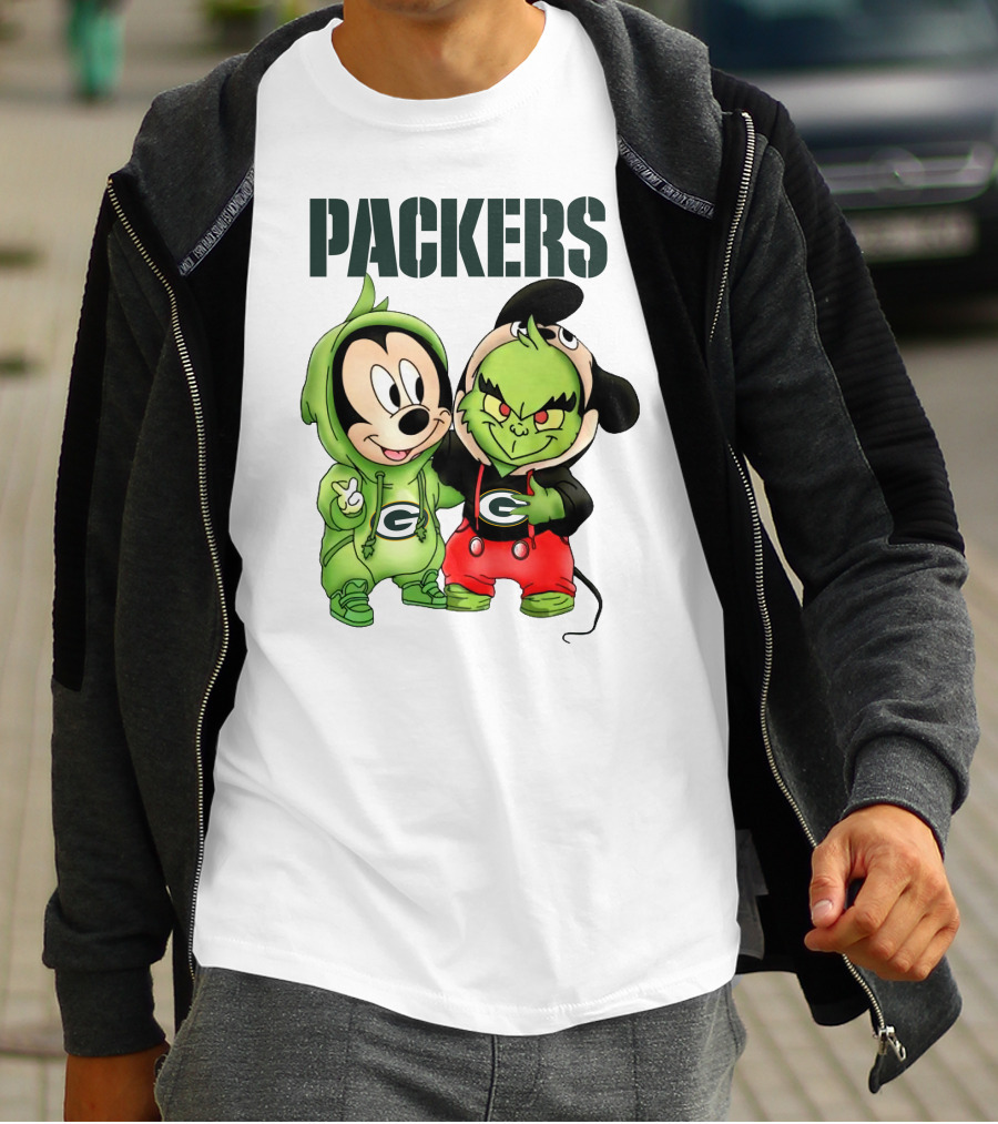 Packers Mickey And Grinch T-Shirt