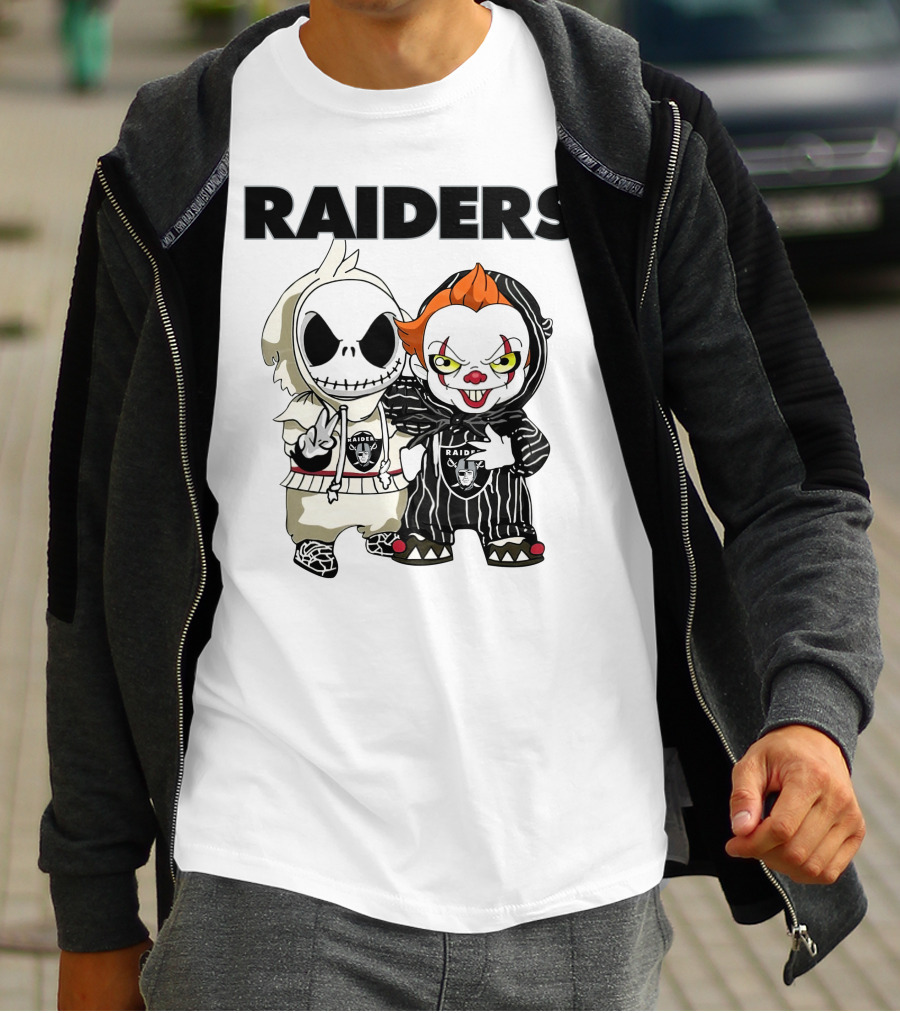 Raiders Jack-Pennywise Crossover Characters T-Shirt