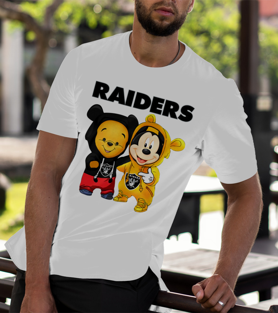 Raiders Pooh Mickey T-Shirt