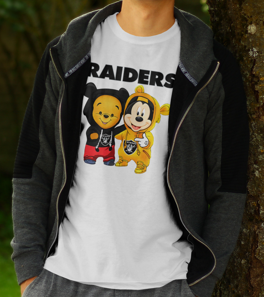 Raiders Pooh Mickey T-Shirt