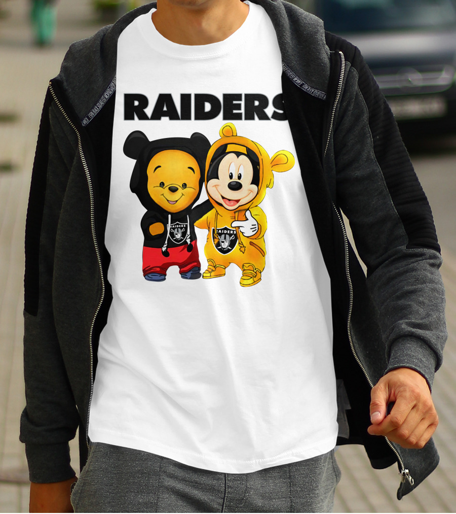 Raiders Pooh Mickey T-Shirt