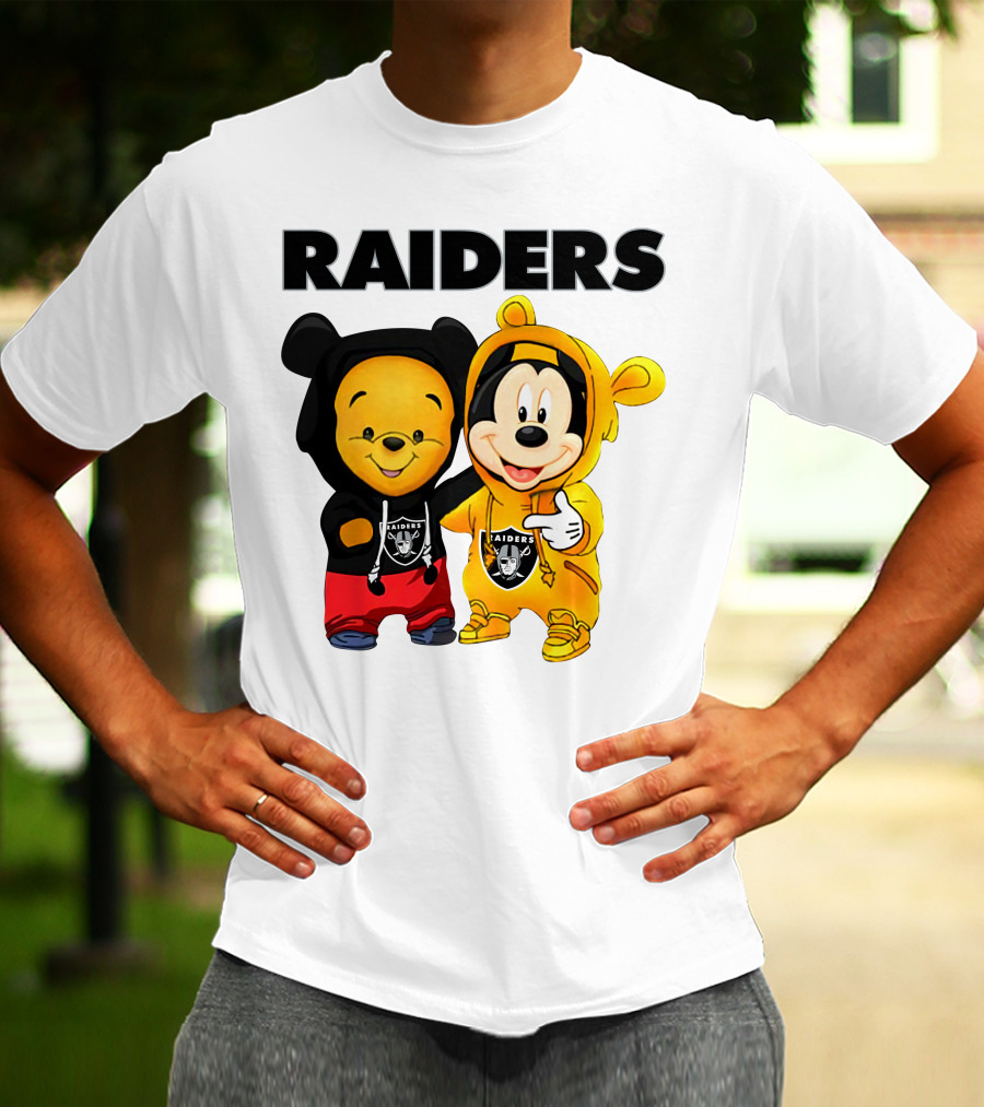 Raiders Pooh Mickey T-Shirt
