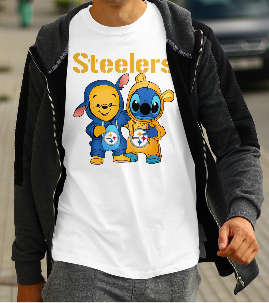 Steelers Pooh Stitch T-Shirt