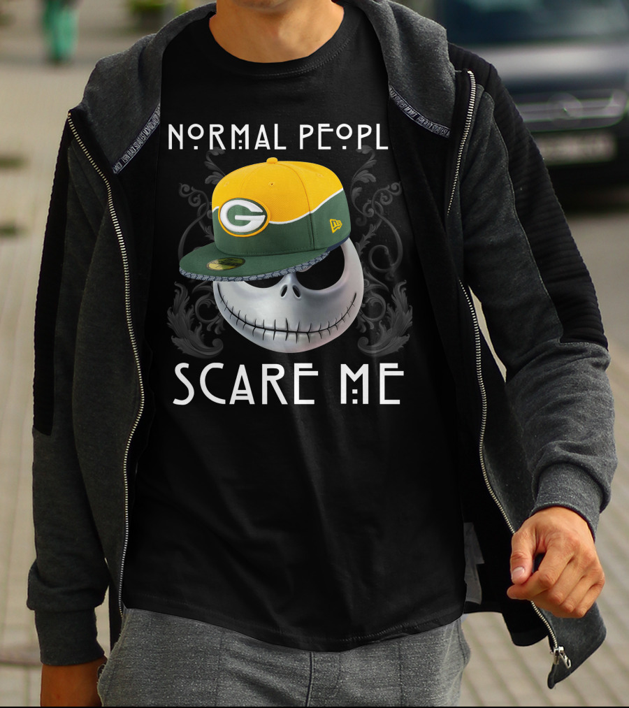 NORMAL PEOPLE SCARE ME Packers T-Shirt