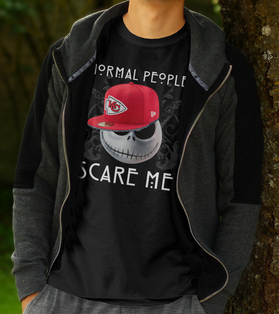 Normal People Scare Me Kansas City Chiefs Hat T-Shirt