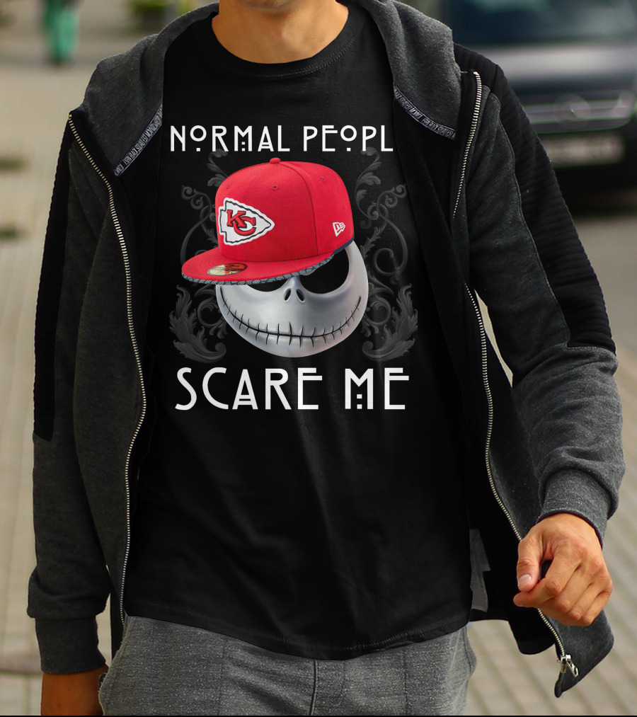 Normal People Scare Me Kansas City Chiefs Hat T-Shirt