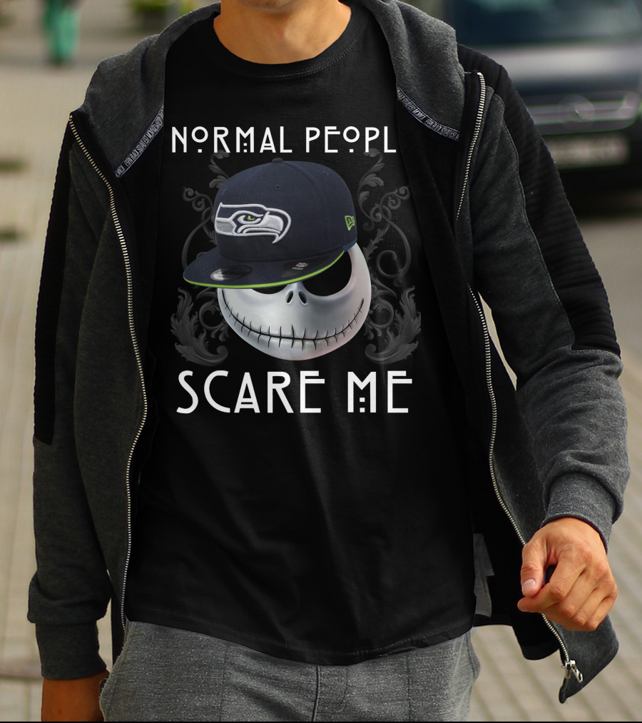 Normal People Scare Me Seattle Seahawks T-Shirt