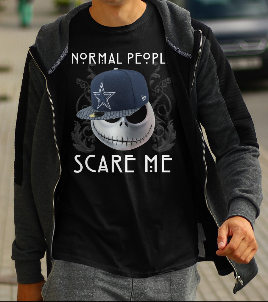 Normal People Scare Me Jack Cowboys T-Shirt
