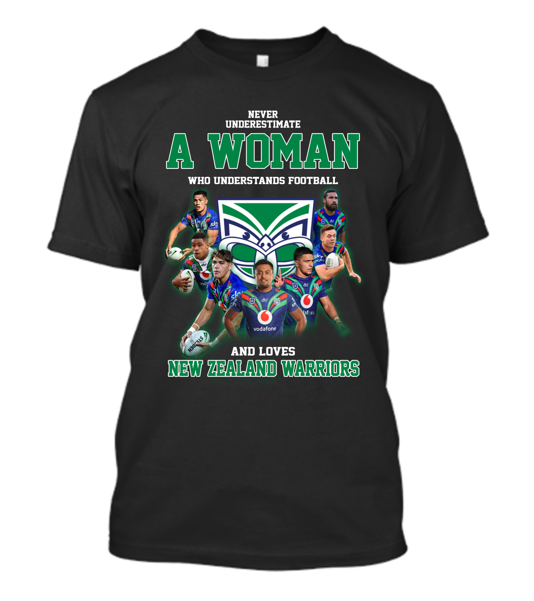 Never Underestimate A Woman Who Understands Football And Loves New Zealand Warriors T-Shirt