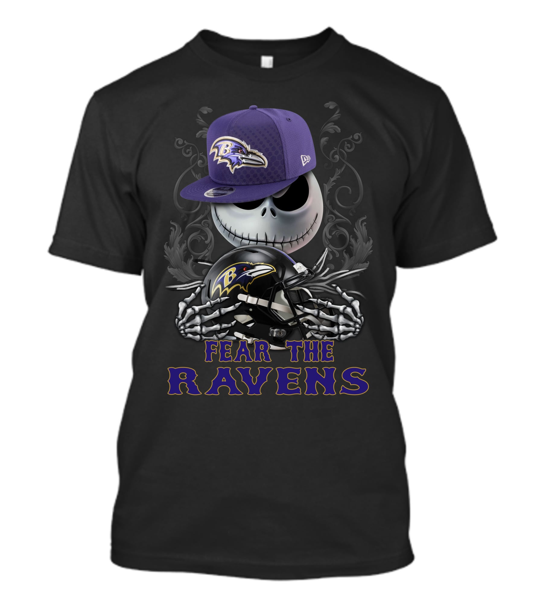 Fear The Ravens Baltimore Ds001-03 T-Shirt