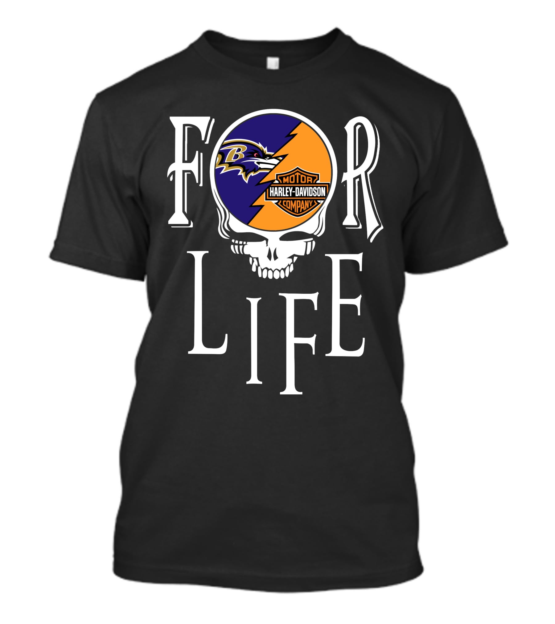 For Life Baltimore Ravens Harley Davidson Nfl T-Shirt
