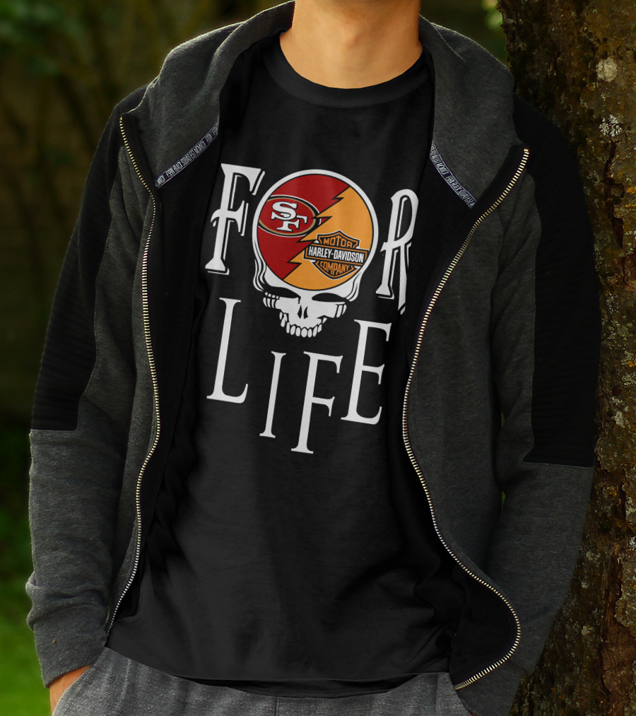 For Life San Francisco 49ers Harley Davidson Nfl T-Shirt