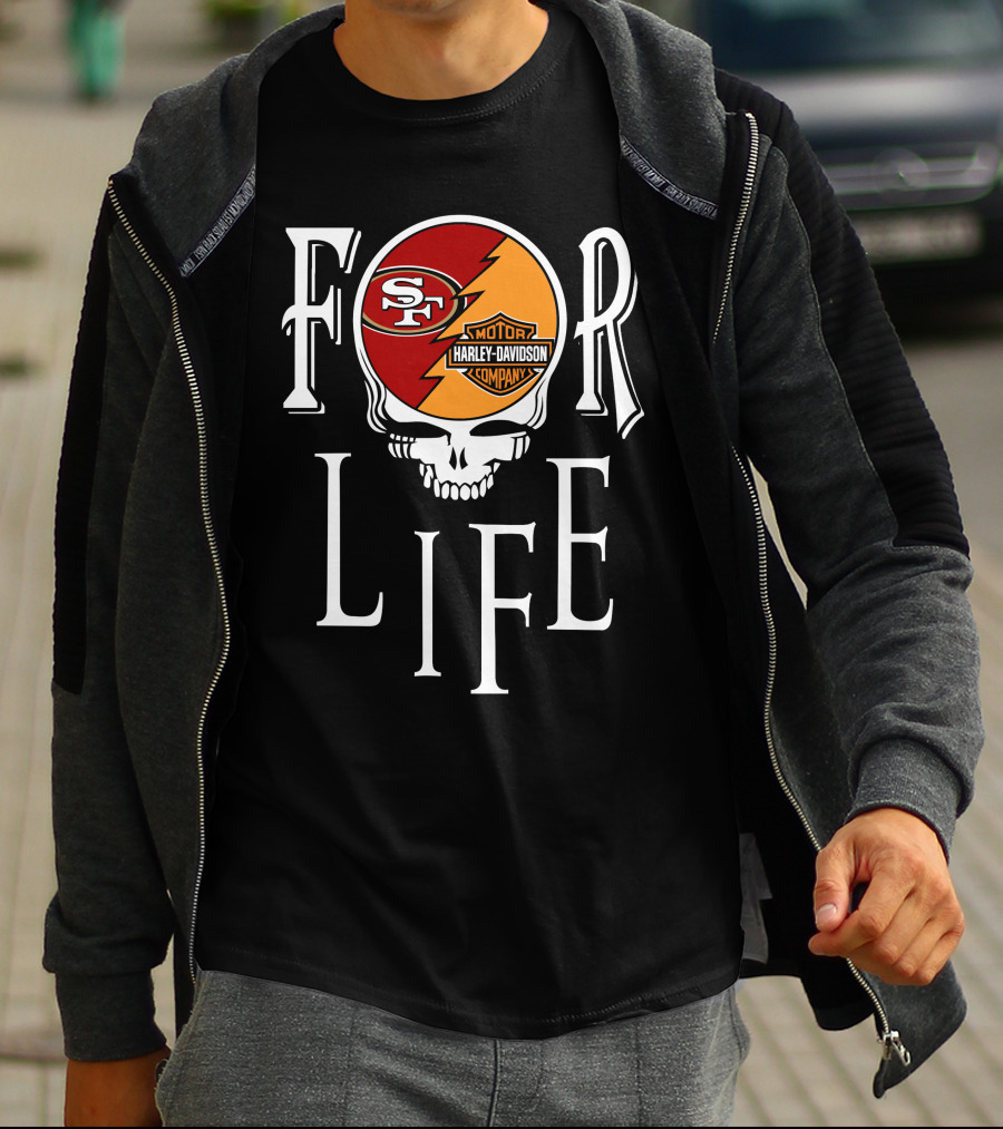 For Life San Francisco 49ers Harley Davidson Nfl T-Shirt