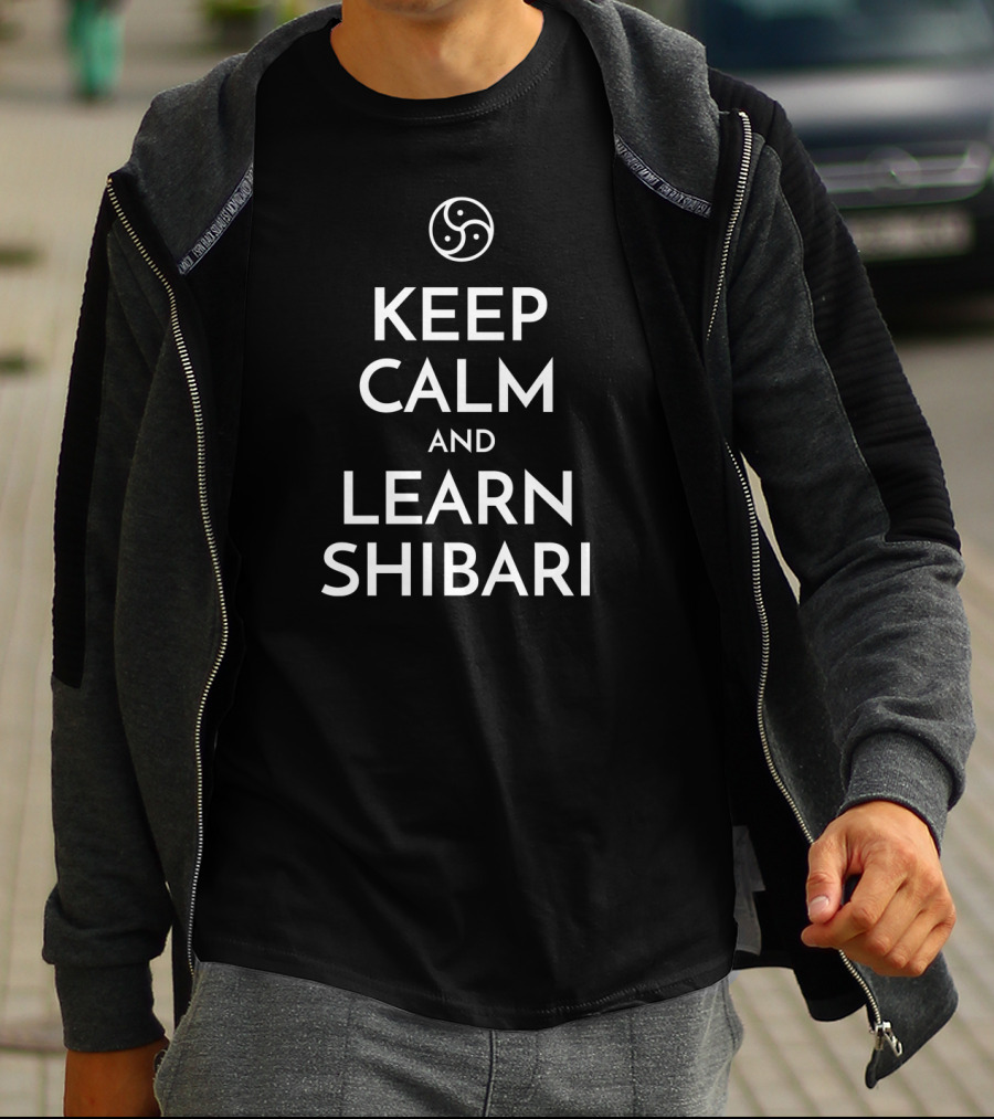 Keep Calm And Learn Shibari With Yin Yang T-Shirt