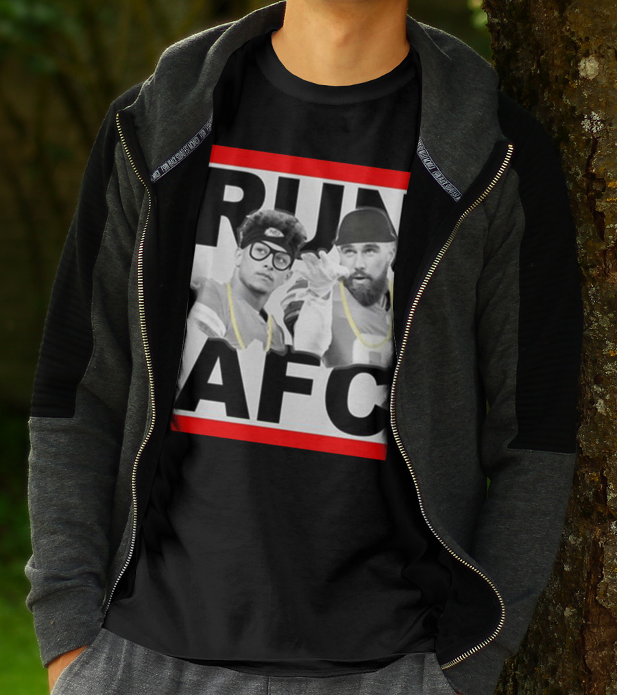 Patrick Mahomes Travis Kelce Run AFC T-Shirt